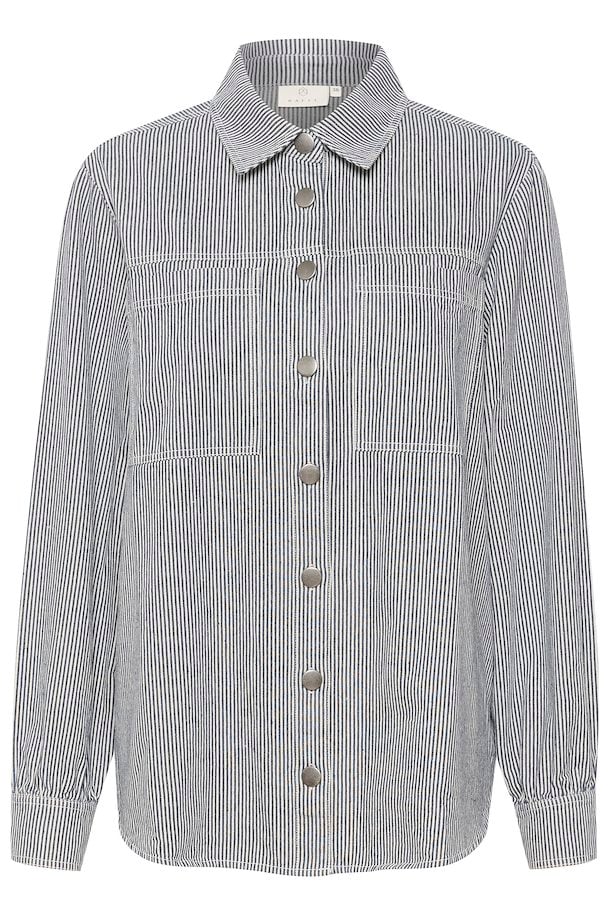 KAFFE Marilla Shirt in Blue/White Stripe