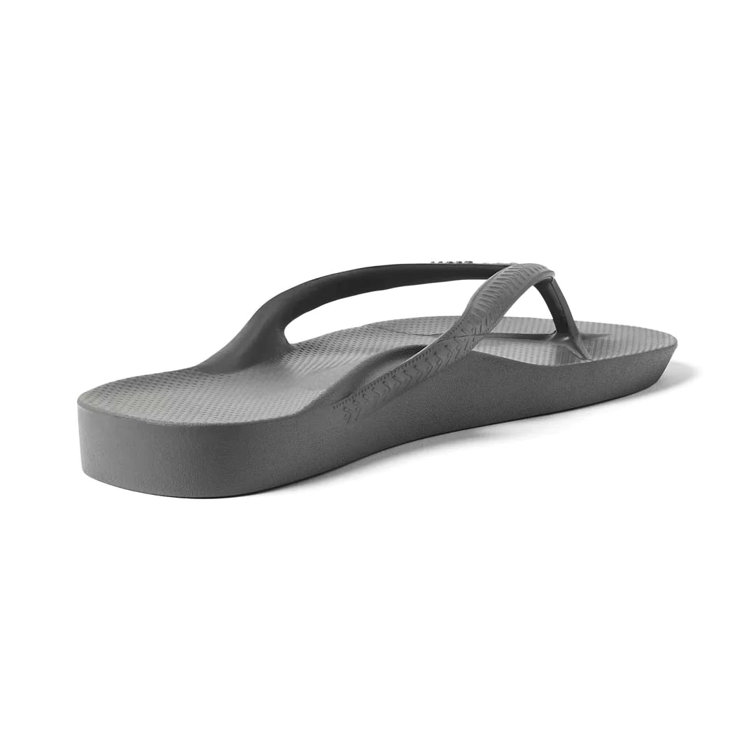 Archies Charcoal Arch Support Flip Flops - Classic