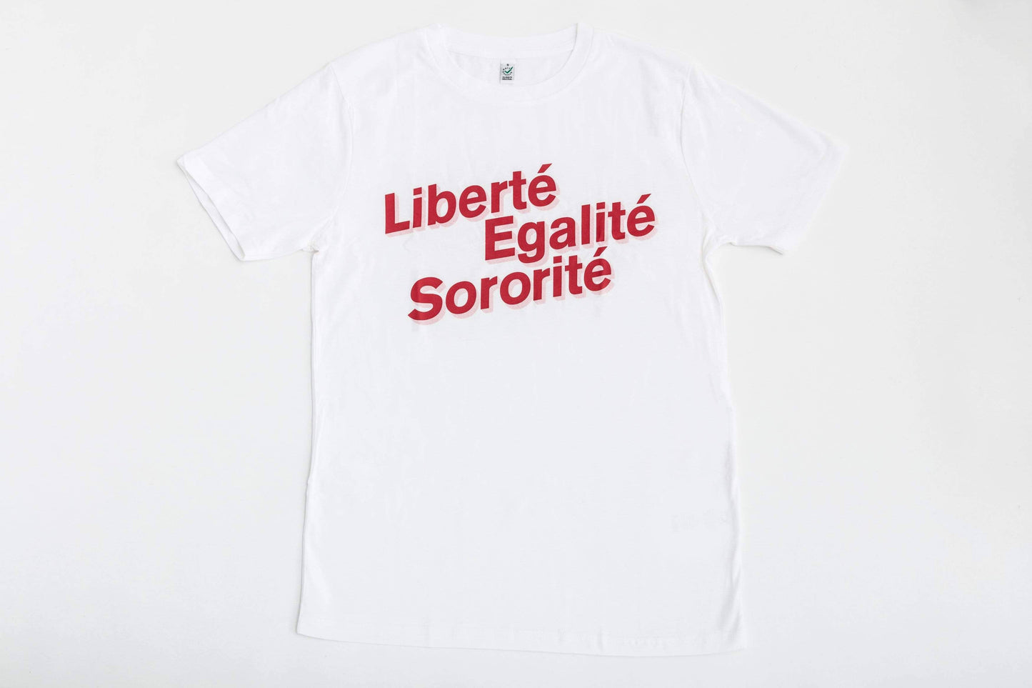 Black & Beech - Liberté, Egalité, Sororité White Organic Cotton T-Shirt