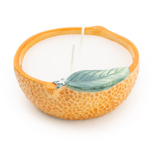 Ceramic Orange Candle