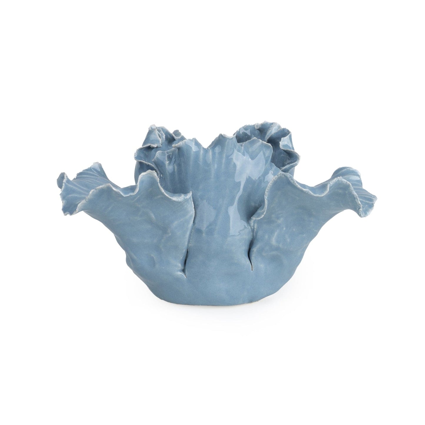 Ceramic Iris Flower Tealight Holder