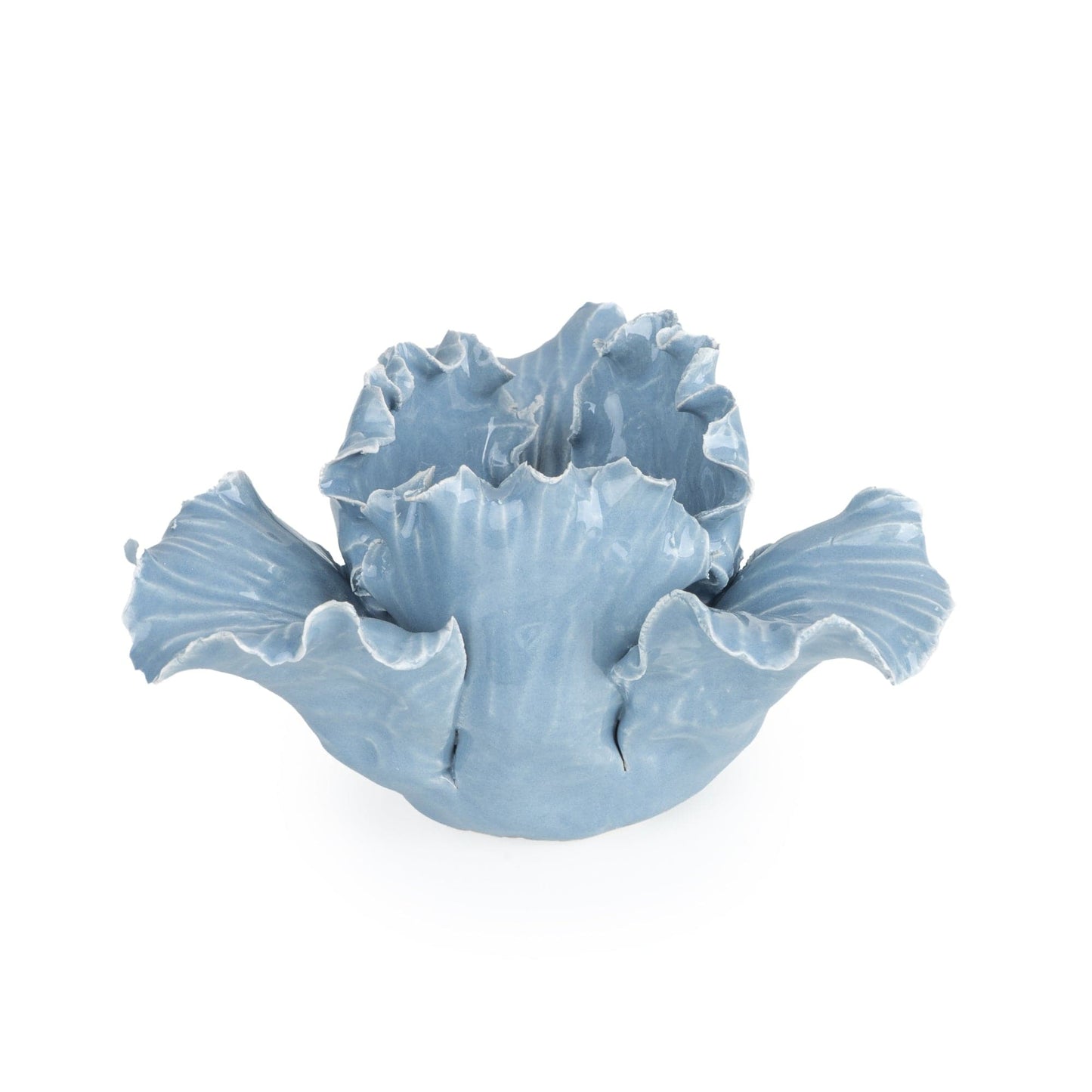 Ceramic Iris Flower Tealight Holder