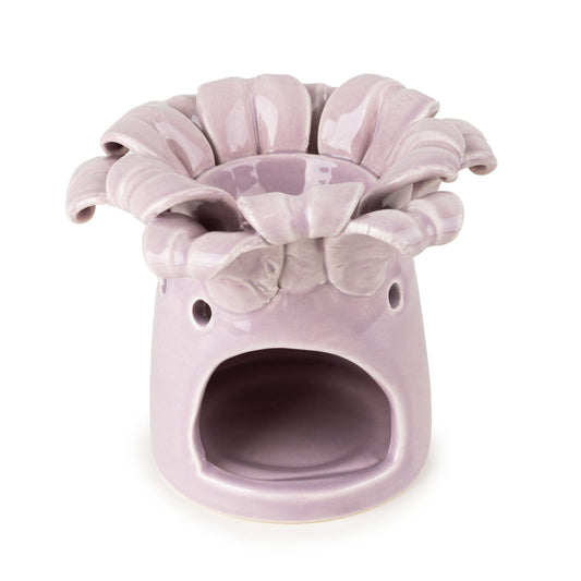 Bell Flower Shaped Wax Burner Lilac - handcrafted