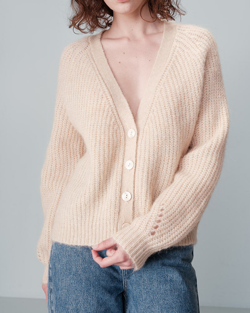 Grace & Mila Naster Cardigan in Sable