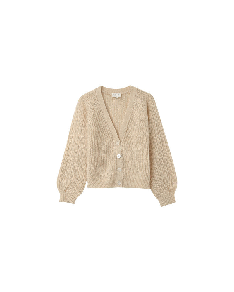 Grace & Mila Naster Cardigan in Sable