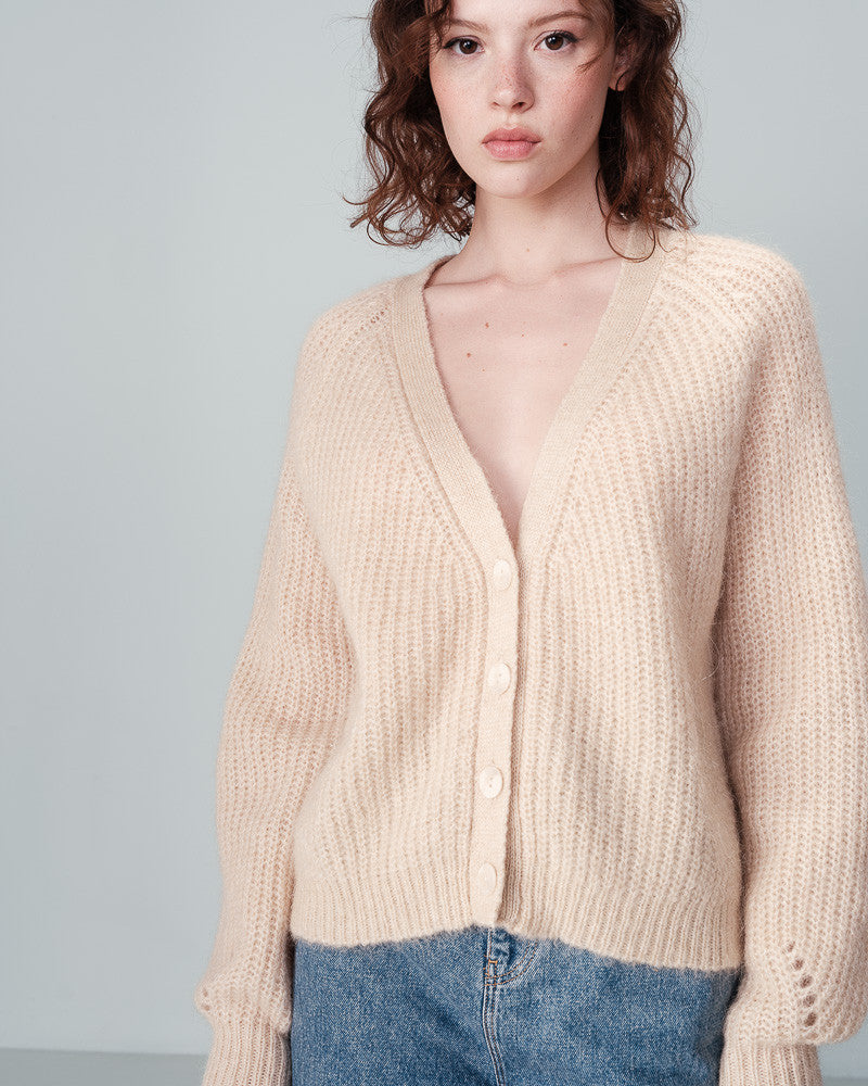 Grace & Mila Naster Cardigan in Sable