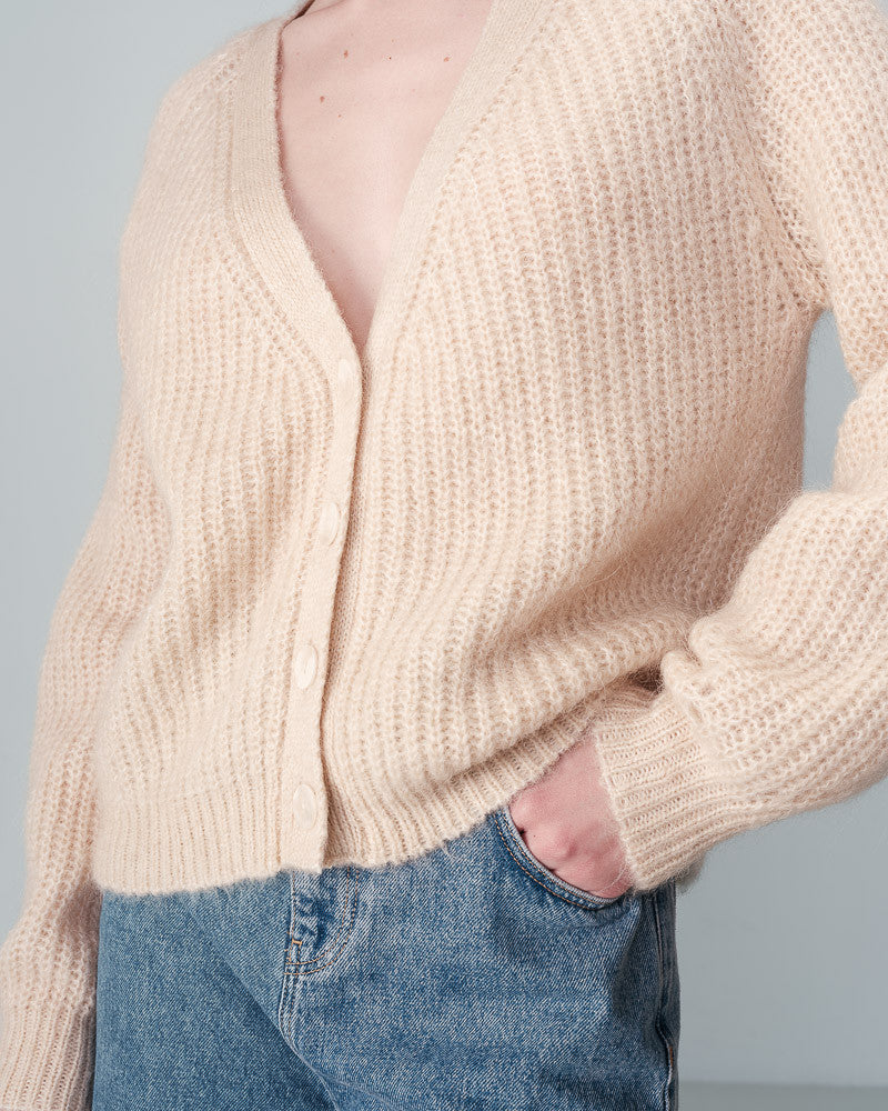 Grace & Mila Naster Cardigan in Sable