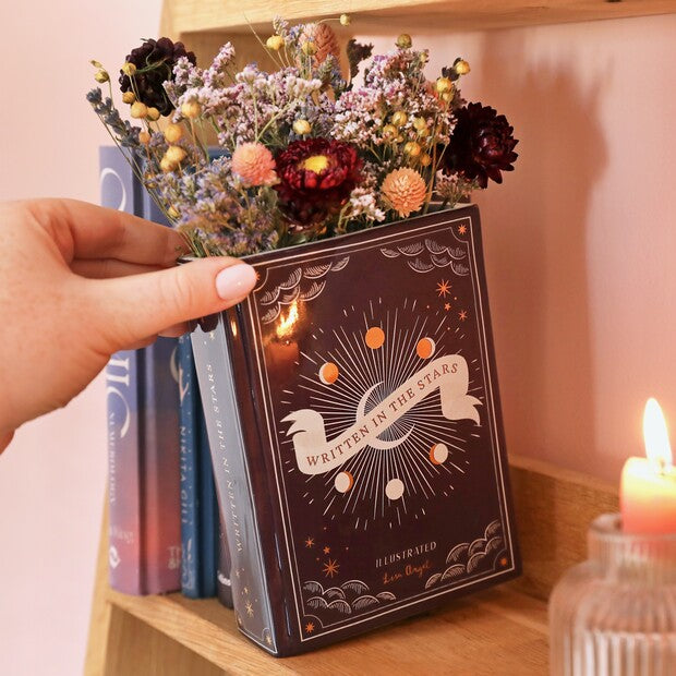 Ceramic Purple Celestial Book Vase