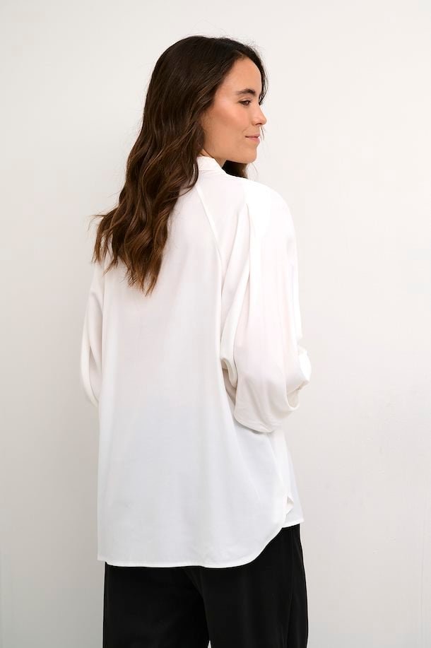 KAFFE Lea Shirt in Chalk