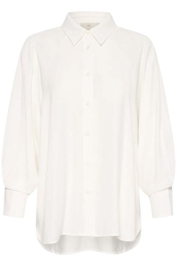 KAFFE Lea Shirt in Chalk