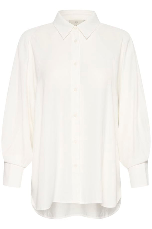 KAFFE Lea Shirt in Chalk