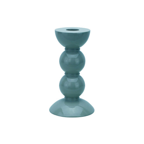 Addison Ross Medium Chambray Bobbin Candlestick - 14cm