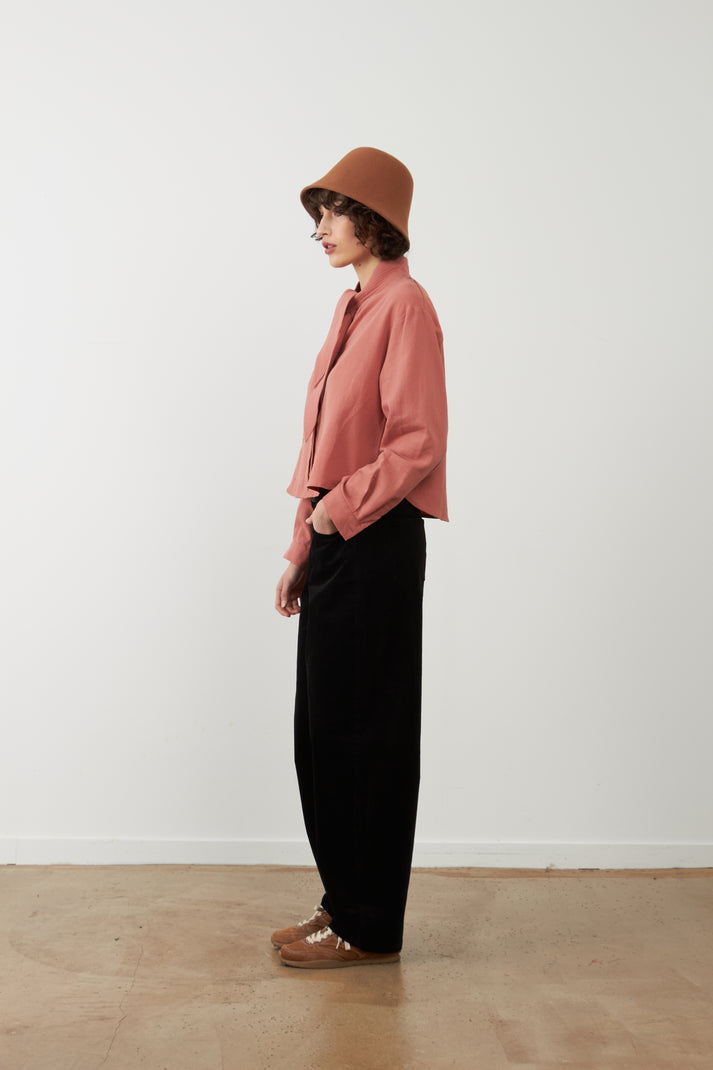 Orfeo Arnold Collar Shirt in Blush
