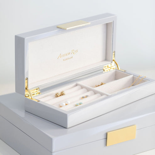 Addison Ross Chiffon Lacquer Box With Gold 4x9