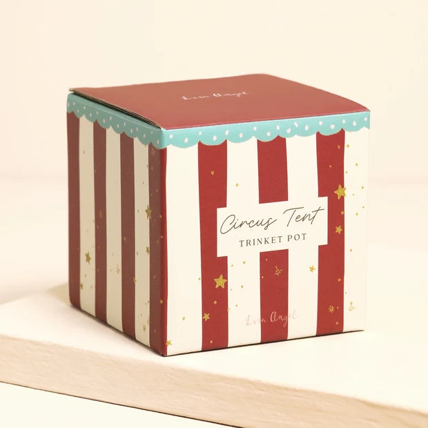 Lisa Angel Ceramic Circus Tent Trinket Pot