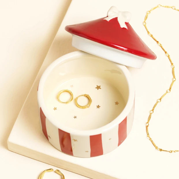 Lisa Angel Ceramic Circus Tent Trinket Pot