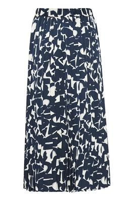 Ichi Graphi Skirt in Total Eclipse Graphic aop