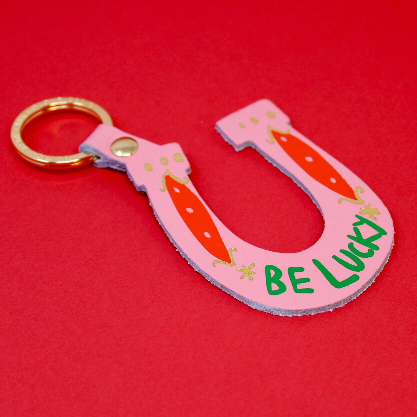 Be Lucky Key Fob: Green