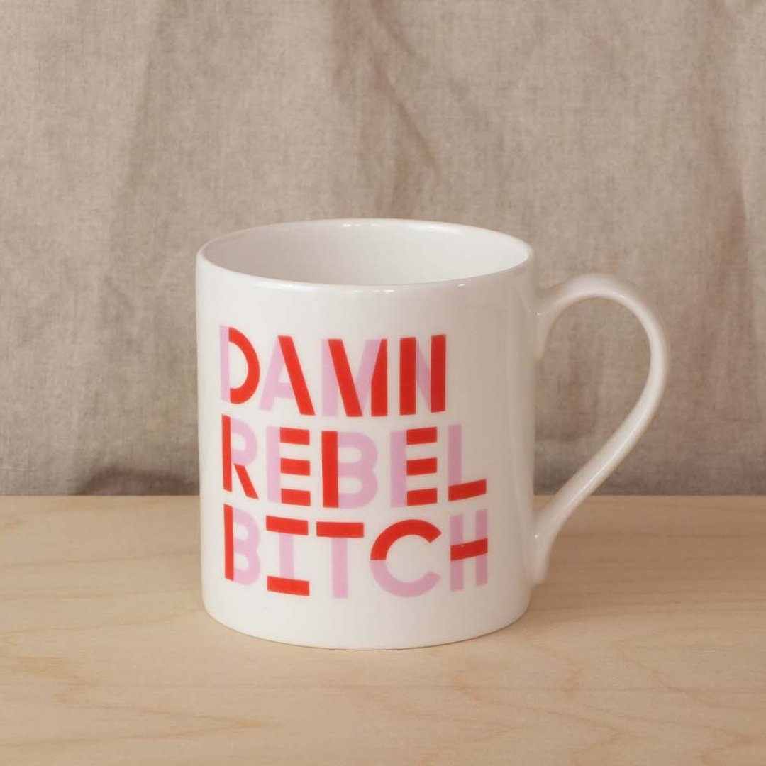 Black & Beech Damn Rebel B!t*h Mug