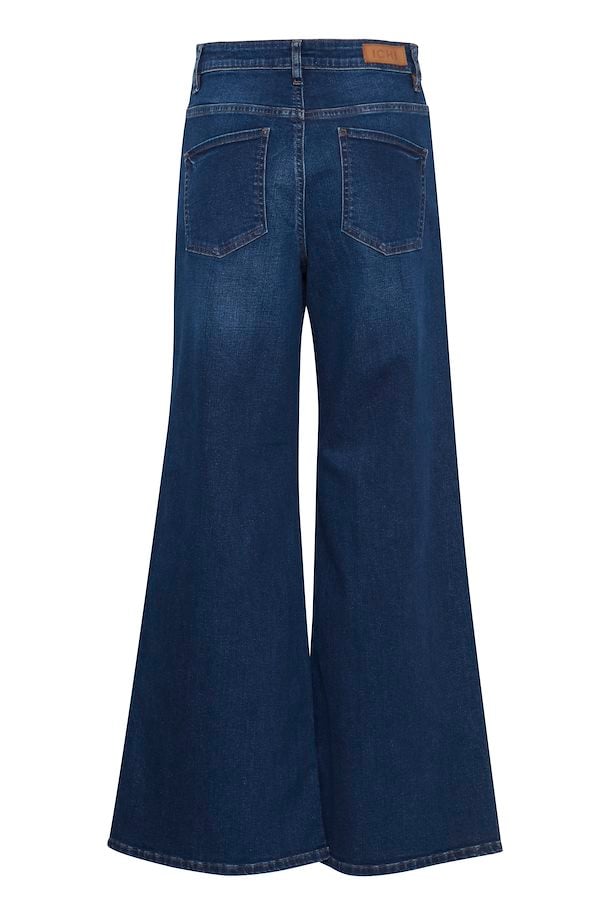 ICHI Twiggy Wide Denim Dark Blue Jeans