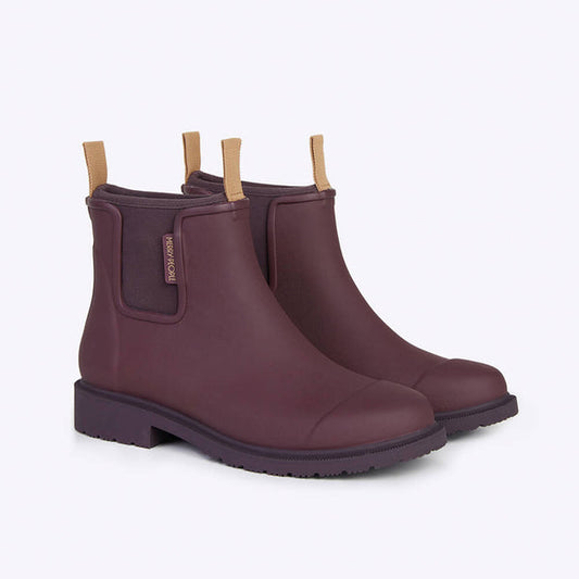 Merry People Bobbi Wellington Boot in Dark Cherry