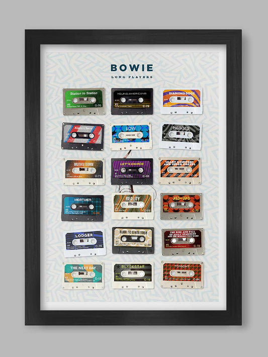 The Northern Line Bowie Long Players Print 