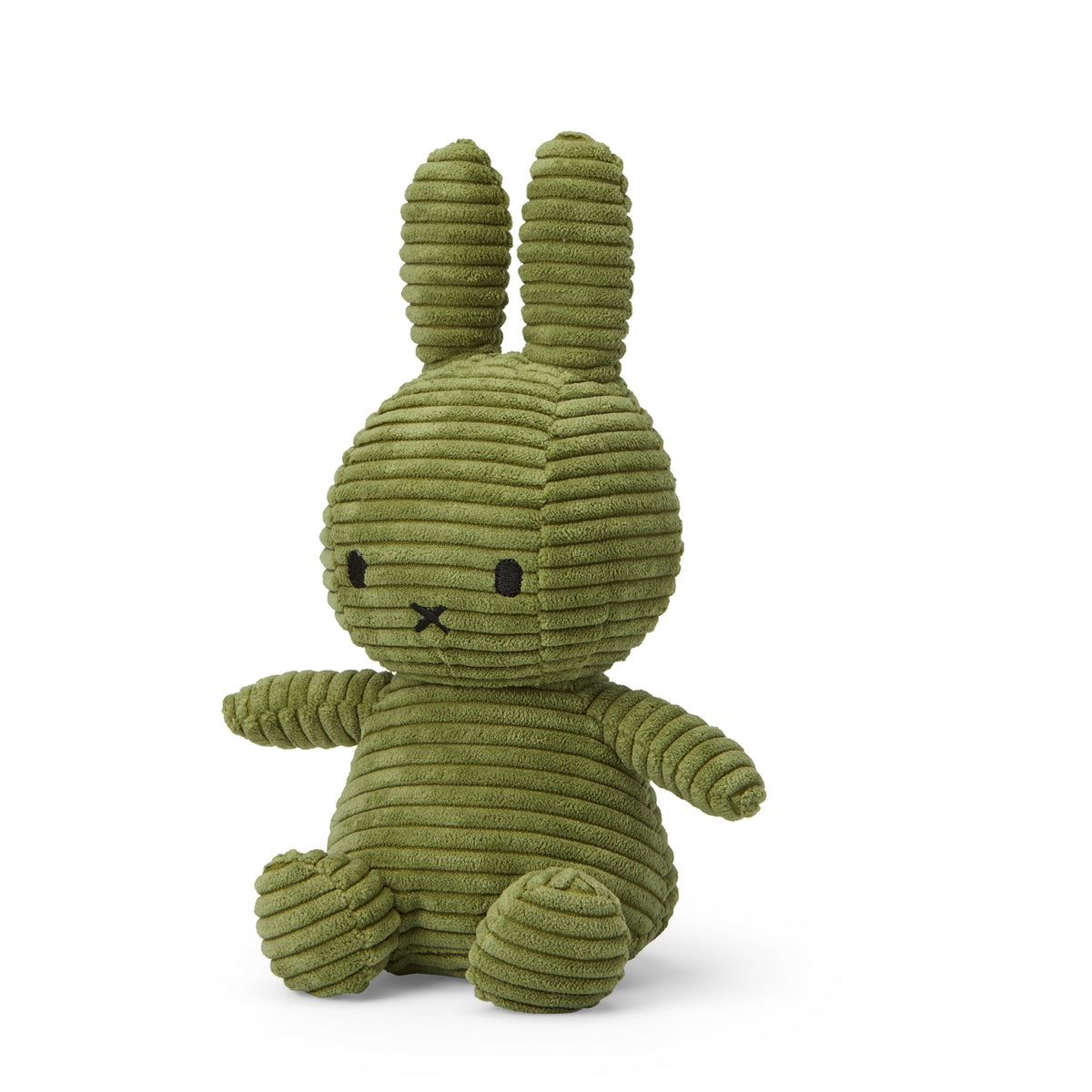 Miffy Sitting Corduroy Soft Toy in Olive Green (23cm)