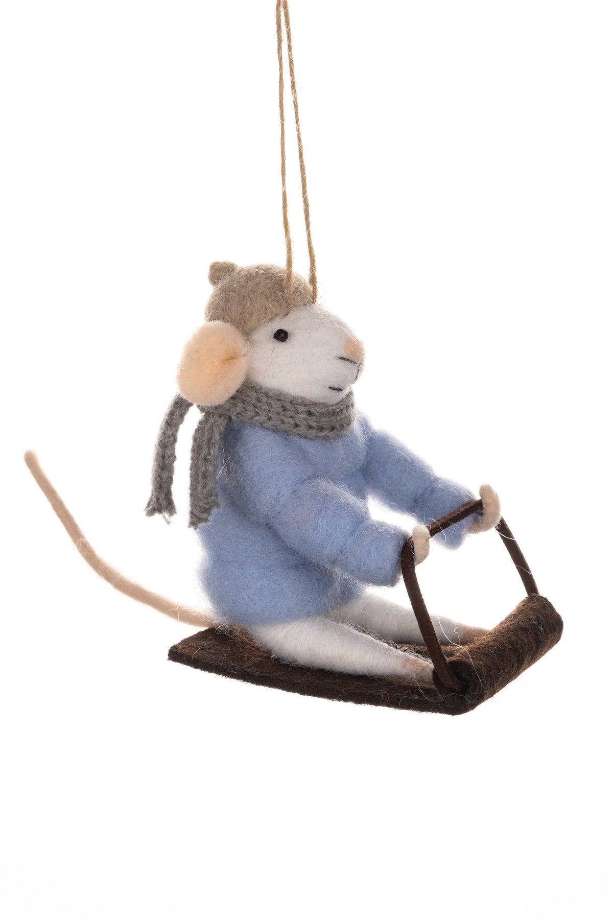 Sledging Mouse Decoration