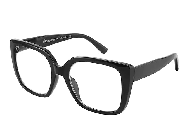 Reading Glasses 'Deirdre' Shiny Black