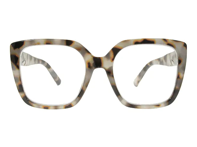 Goodlookers Reading Glasses 'Deirdre' White Tortoiseshell