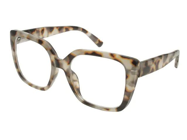 Goodlookers Reading Glasses 'Deirdre' White Tortoiseshell