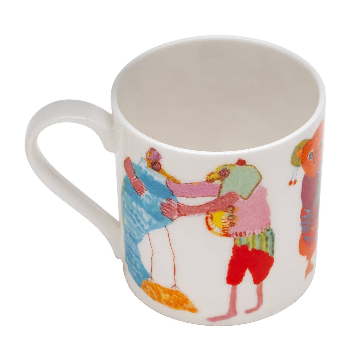 ARTHOUSE Unlimited - Hugging Animals, Fine Bone China Mug