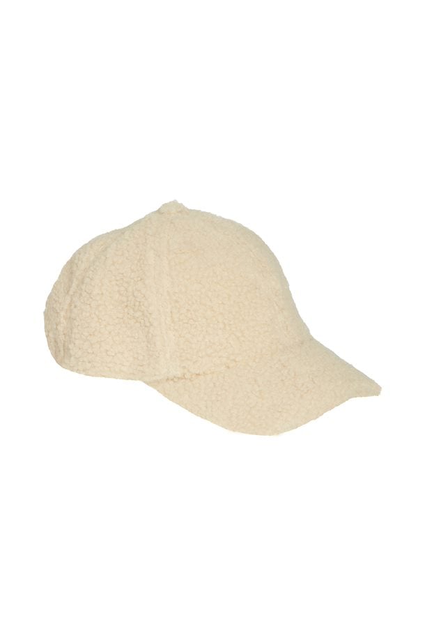 ICHI Nadine Baseball Cap in Cloud Dancer 