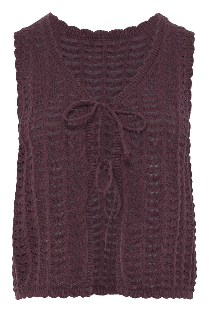ICHI Dosia Waistcoat in Vineyard Wine