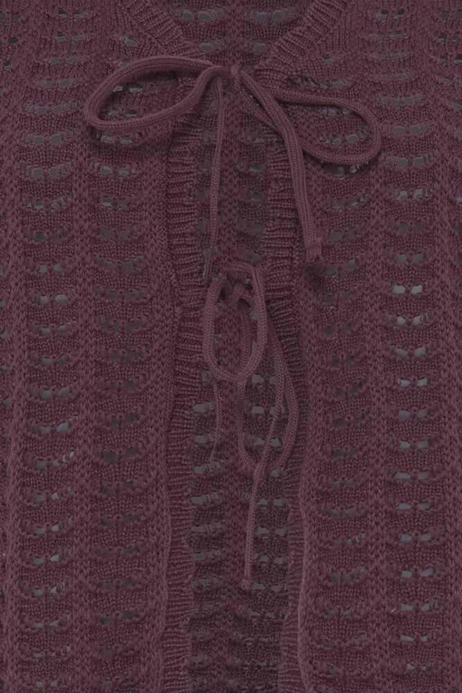 ICHI Dosia Waistcoat in Vineyard Wine