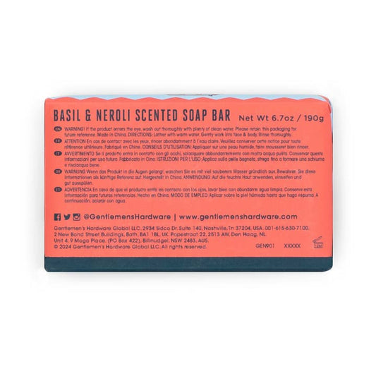 Gentlemen's Hardware  Soap - Basil and Neroli