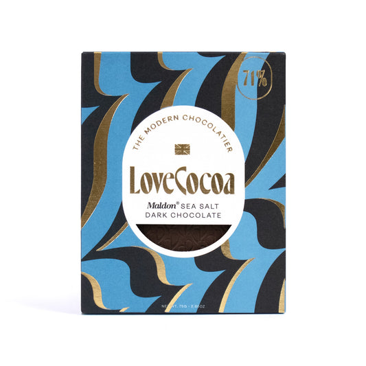 Love Cocoa Dark Maldon Sea Salt Bar