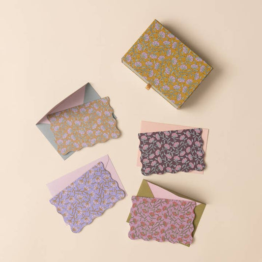 Vintage Floral Notecards- Set of 16 Assorted