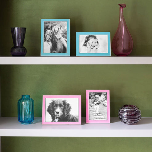 Addison Ross Electric Pink Enamel & Silver Frame 4x6
