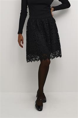 KAFFE Emilia Skirt in Black Deep