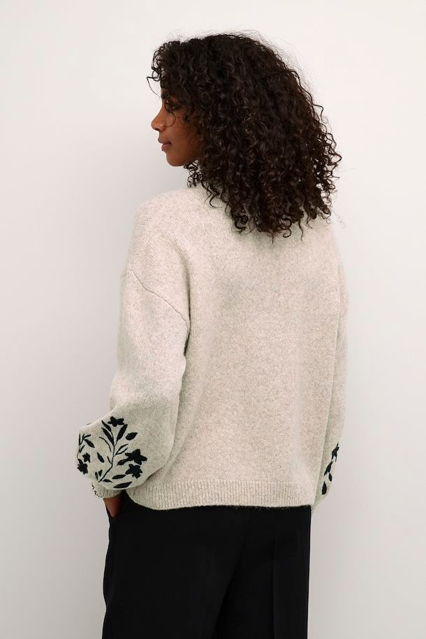 Kaffe Lisette Pullover in Feather Grey Melange