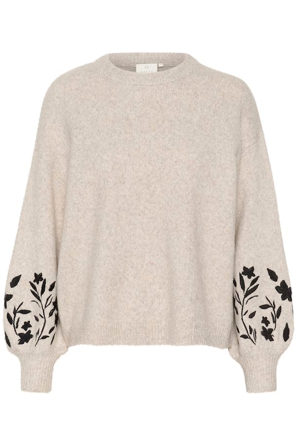 Kaffe Lisette Pullover in Feather Grey Melange