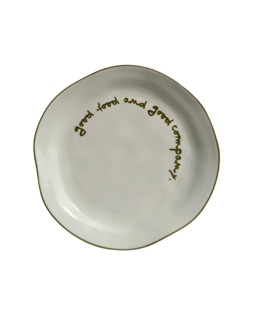 MÆGEN - Statement Plate - 'good food and good company.'