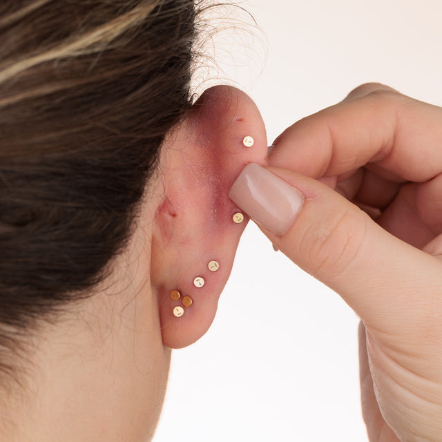 Diamond Drop Single Flat Back Earring