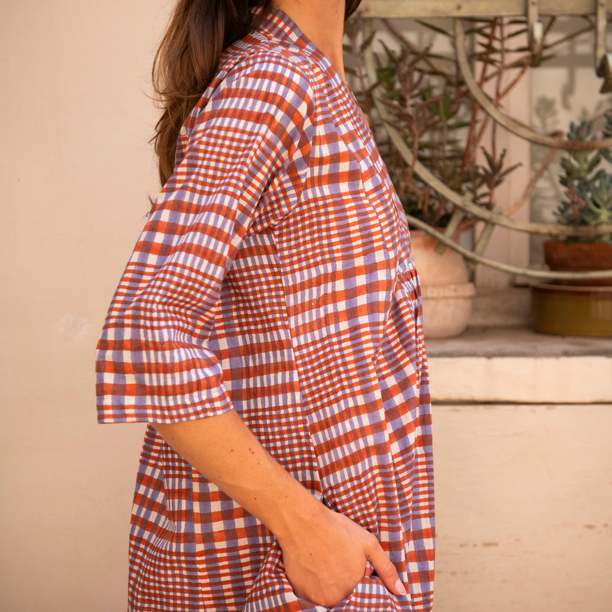 Zen Ethnic Mia Nissa Dress in Orange Lilac