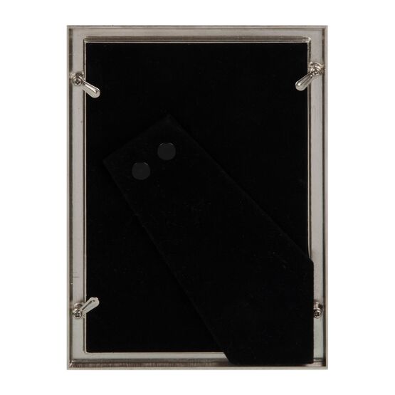 Elegance Metal Plated Grey Faux Shagreen Frame 5" x 7"