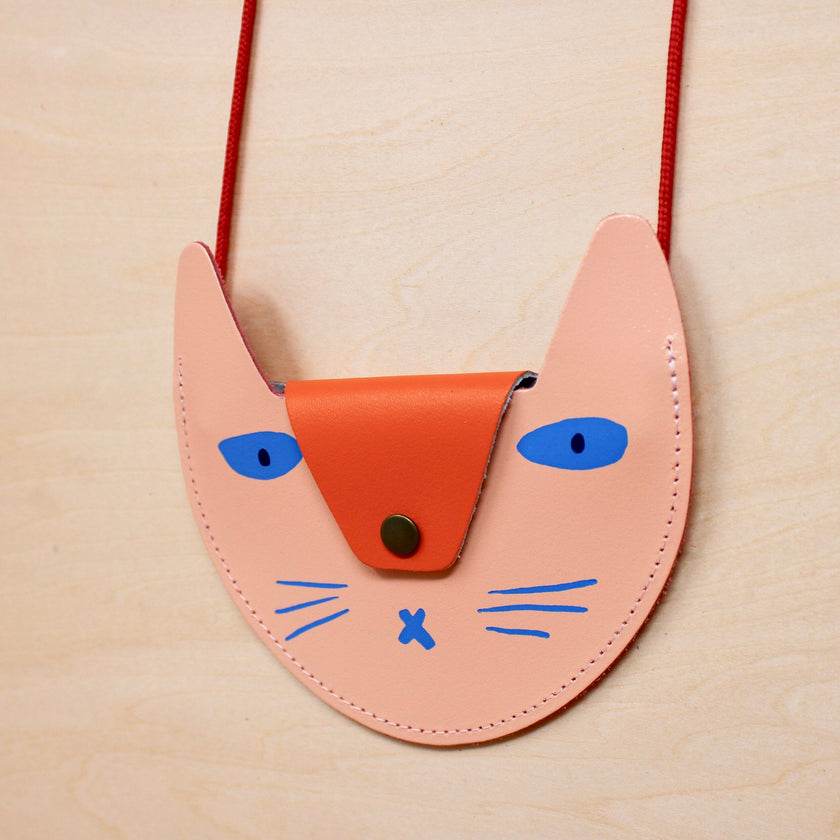 Leather Cat Pock Purse from Ark Colour Design