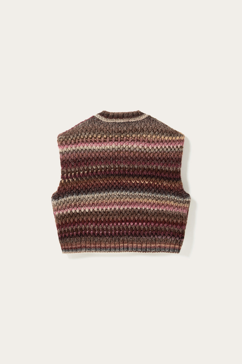 Noella Gio Knit Vest in Rust Mix