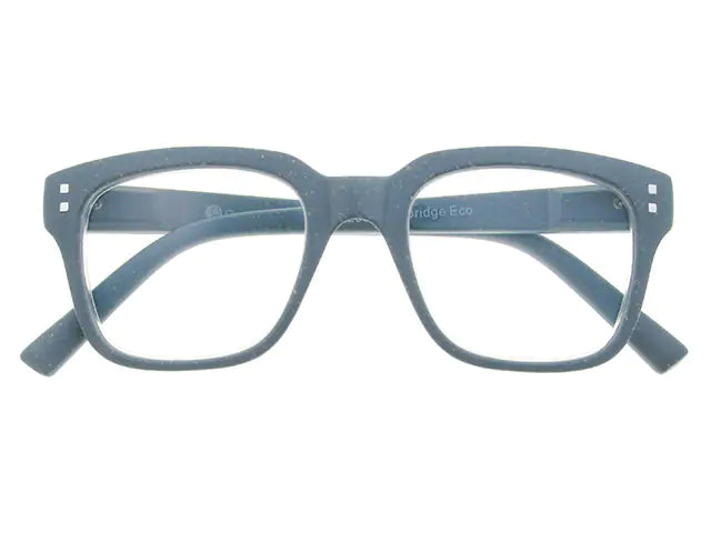 Eco-wheat reading glasses in slate blue by Goodlookers