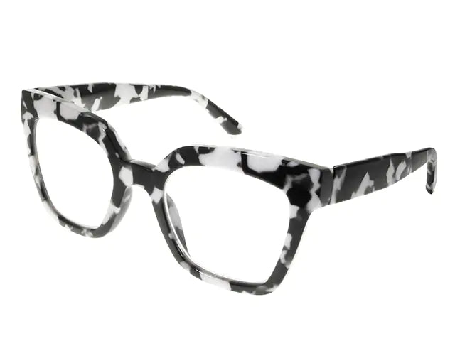 Goodlookers Reading Glasses 'Jaye' Black Marble